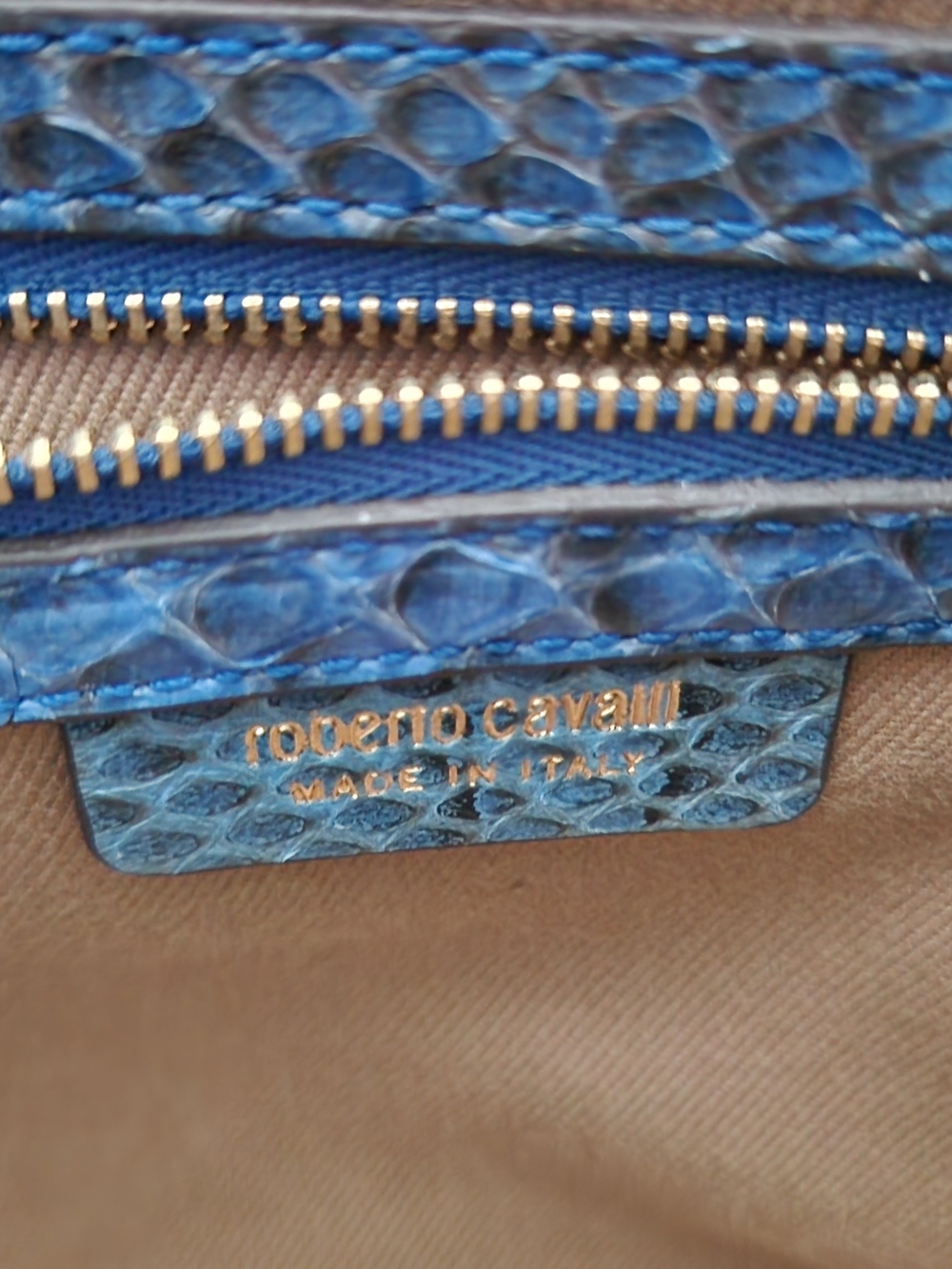 Vintage Roberto Cavalli Mainline Lion Head Turn-Lock Satchel With Cobra Details - Picture 11 of 16